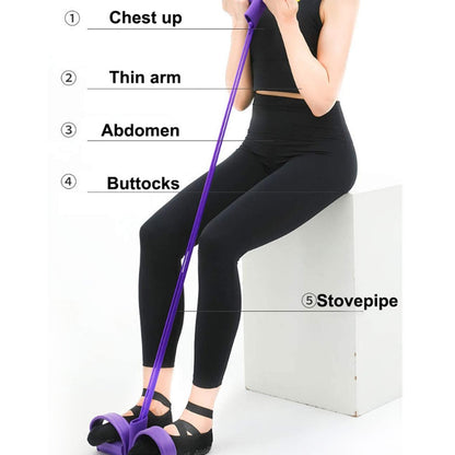 FITNESS PEDAL SIT UP PULL ROPE